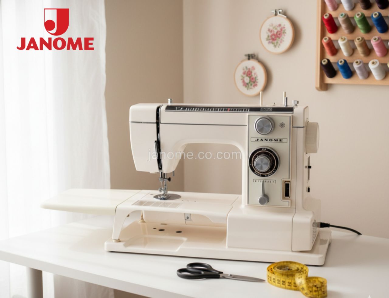 چرخ خیاطی و گلدوزی ژانومه استوک ژاپن مدل 815